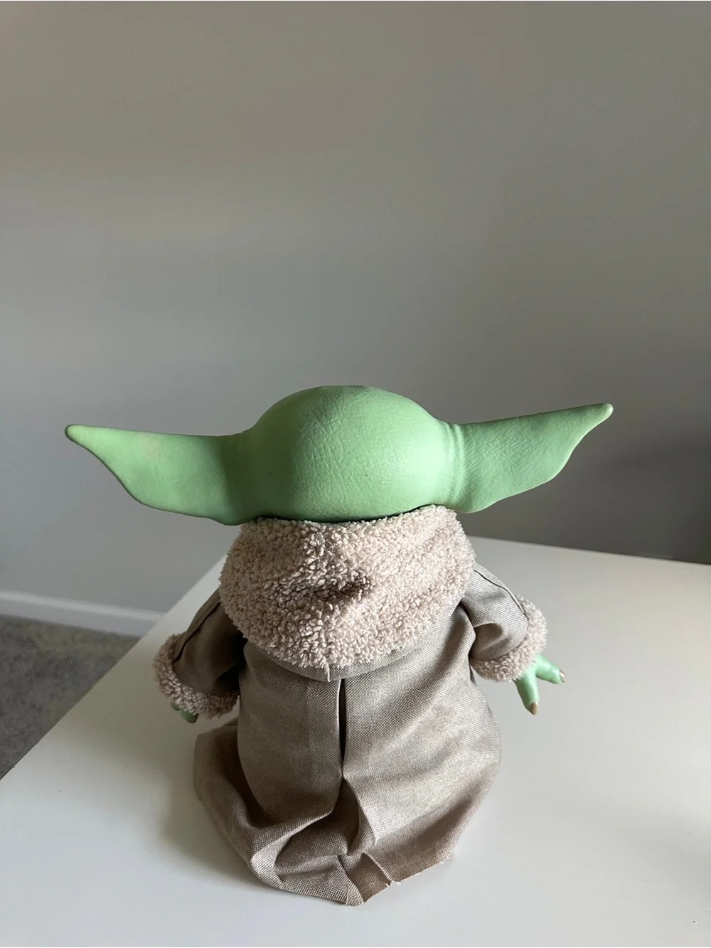 Mattel Star Wars Mandalorian Grogu Baby Yoda 11” Plush Soft Body Rubber Head👽🛸💚